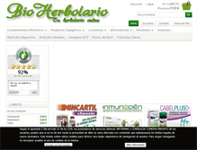 Tablet Screenshot of bioherbolario.com